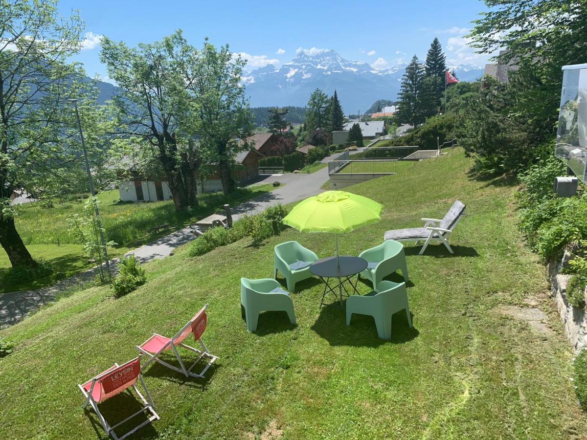 Chalet Plein Soleil Apartment Leysin Bagian luar foto