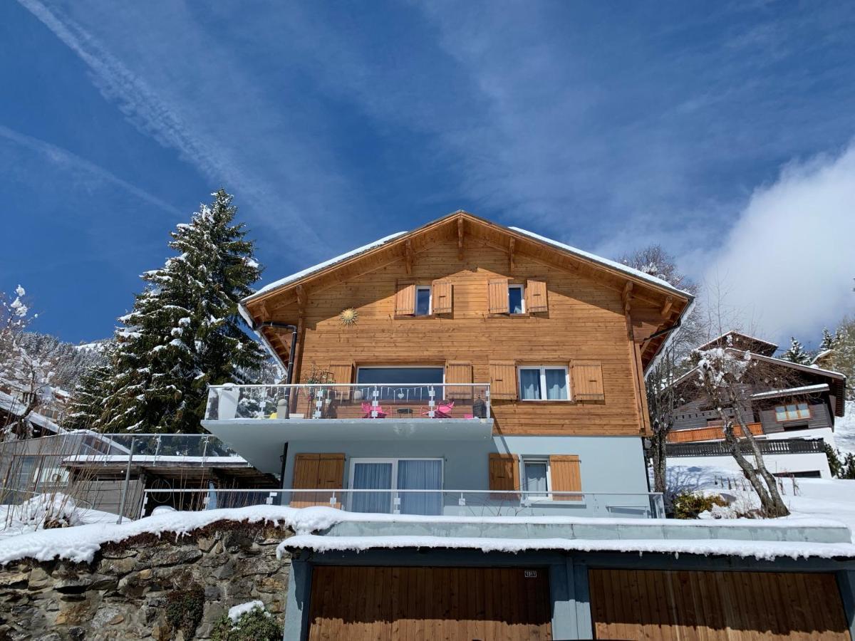 Chalet Plein Soleil Apartment Leysin Bagian luar foto