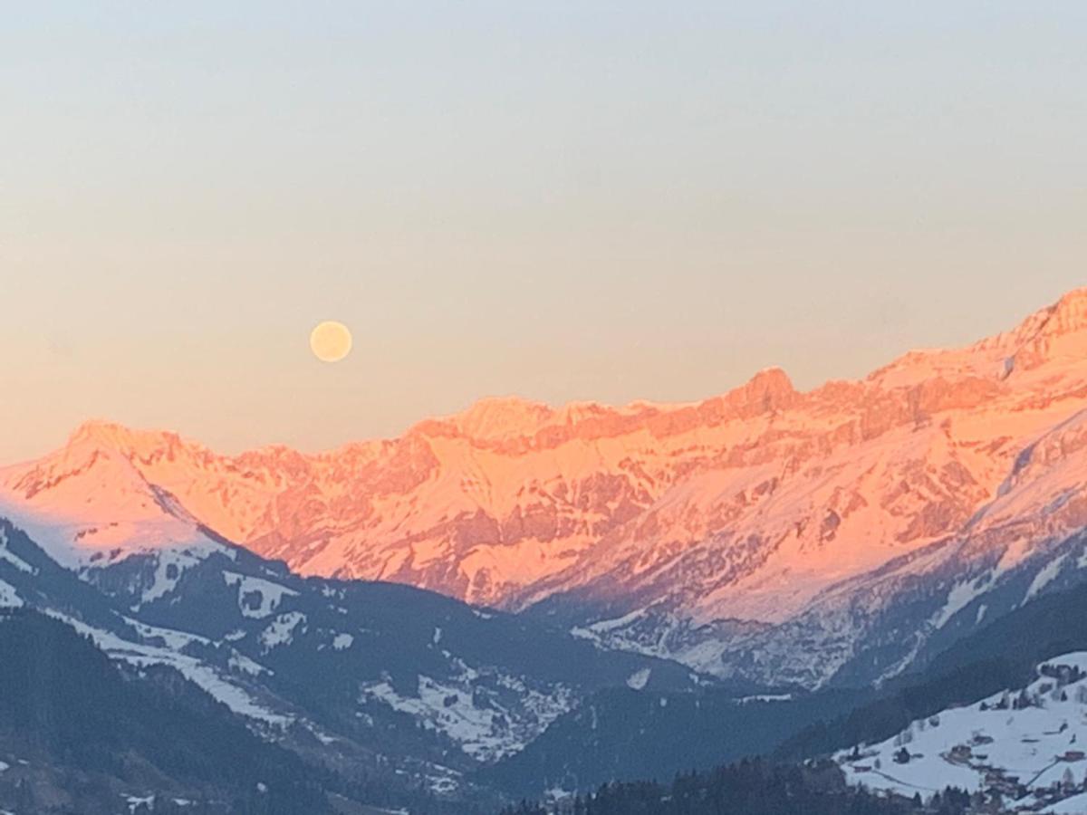 Chalet Plein Soleil Apartment Leysin Bagian luar foto